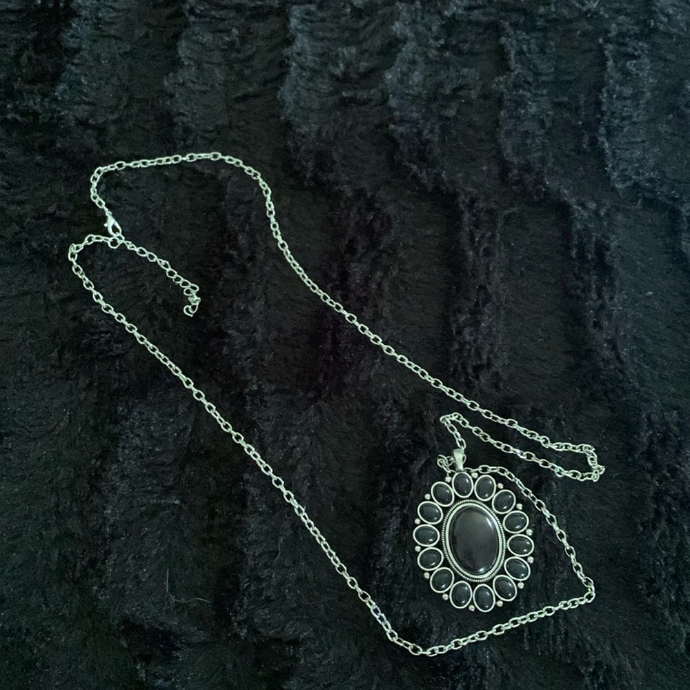 Silver Costume Necklace